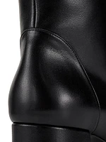 Flareblock 60MM Leather Booties