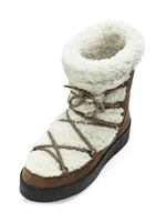 Eloise Shearling & Leather Winter Boots