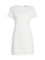 Mini Natalie Eyelet-Embroidered Minidress