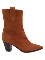 Gaston 75MM Suede Booties