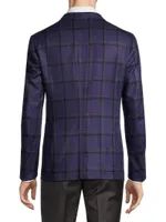 Capri Plaid Wool Two-Button Sport Coat