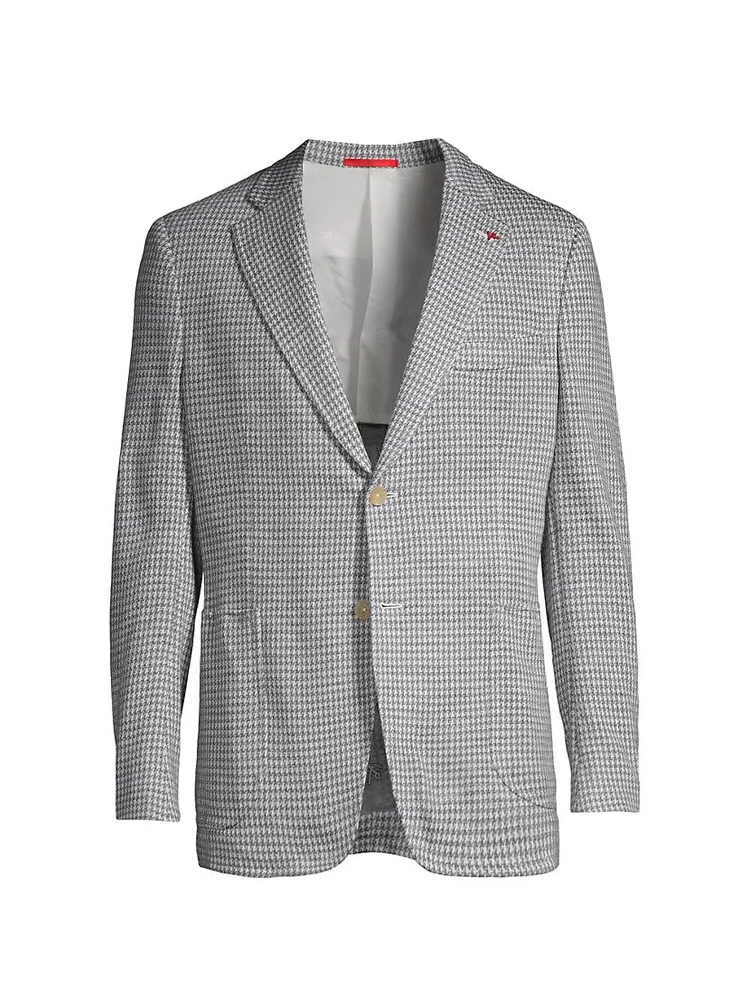 Capri Houndstooth Wool & Silk-Blend Two-Button Sport Coat