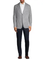 Capri Houndstooth Wool & Silk-Blend Two-Button Sport Coat