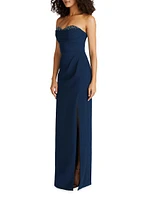 Anastasia Embellished Strapless Gown