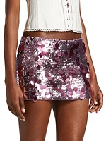 Sequined Miniskirt