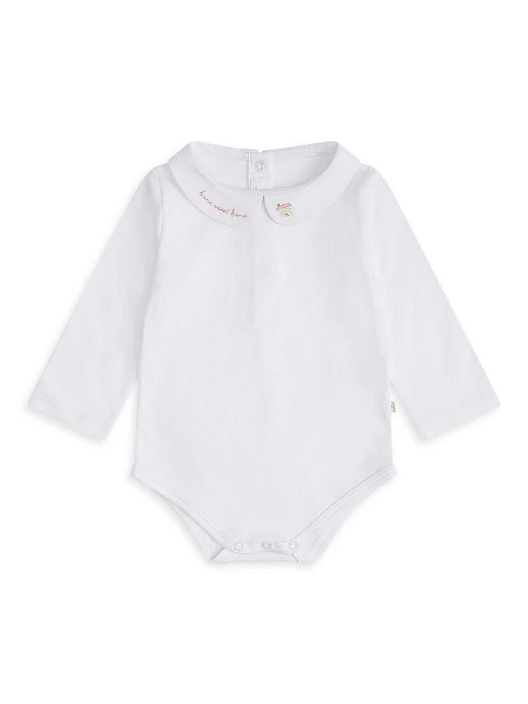 Baby Girl's Home Sweet Collared Bodysuit