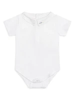 Baby Boy's Ethan Car Embroidery Collared Bodysuit