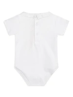 Baby Boy's Ethan Car Embroidery Collared Bodysuit