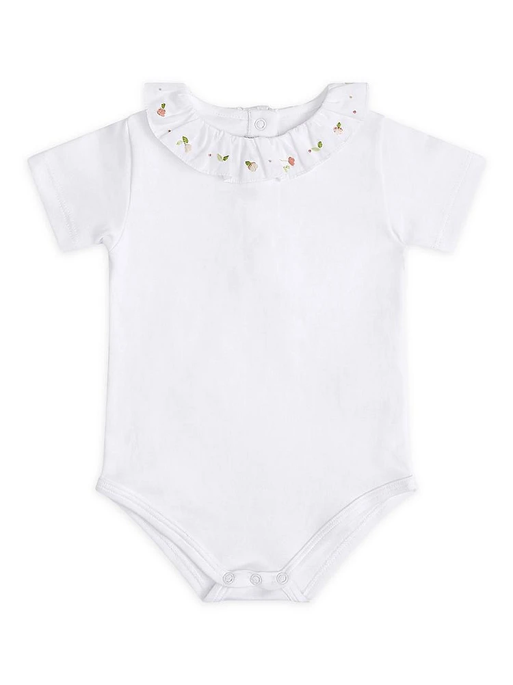 Baby Girl's Bloom Wind Ruffle Collar Bodysuit