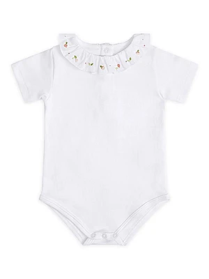 Baby Girl's Bloom Wind Ruffle Collar Bodysuit