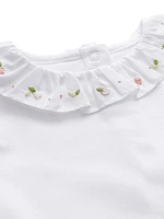 Baby Girl's Bloom Wind Ruffle Collar Bodysuit