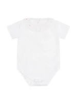 Baby Girl's Elize Ruffle-Collar Bodysuit