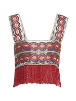 Poulin Fringe Top