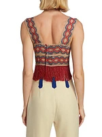 Poulin Fringe Top