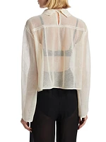 Eve Mesh Bow Blouse