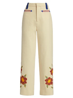 Grandiflora Embroidered Trousers