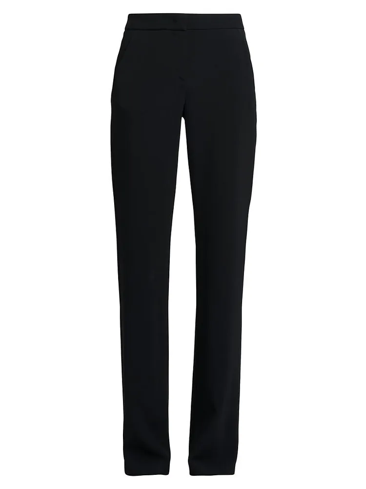 Silk Slim-Leg Pants