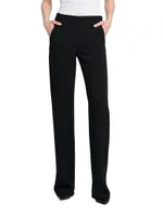 Silk Slim-Leg Pants