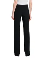 Silk Slim-Leg Pants