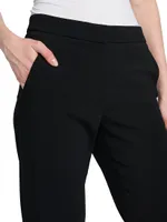 Silk Slim-Leg Pants