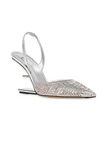 Fendi First 95MM Crystal-Embelllished Pumps