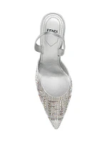 Fendi First 95MM Crystal-Embelllished Pumps