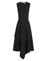 Bryce Asymmetric Midi-Dress