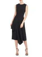 Bryce Asymmetric Midi-Dress