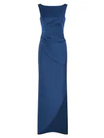 Felix Draped Column Gown