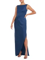 Felix Draped Column Gown