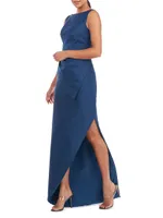 Felix Draped Column Gown