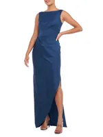 Felix Draped Column Gown