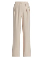 Charles Wide-Leg Pleated Trousers