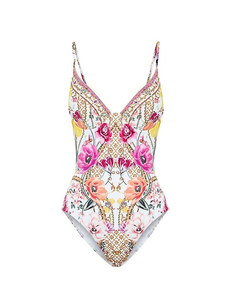 Floral One-Piece Swimsuit