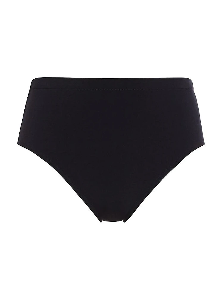 Mid-Rise Jersey Bikini Bottom