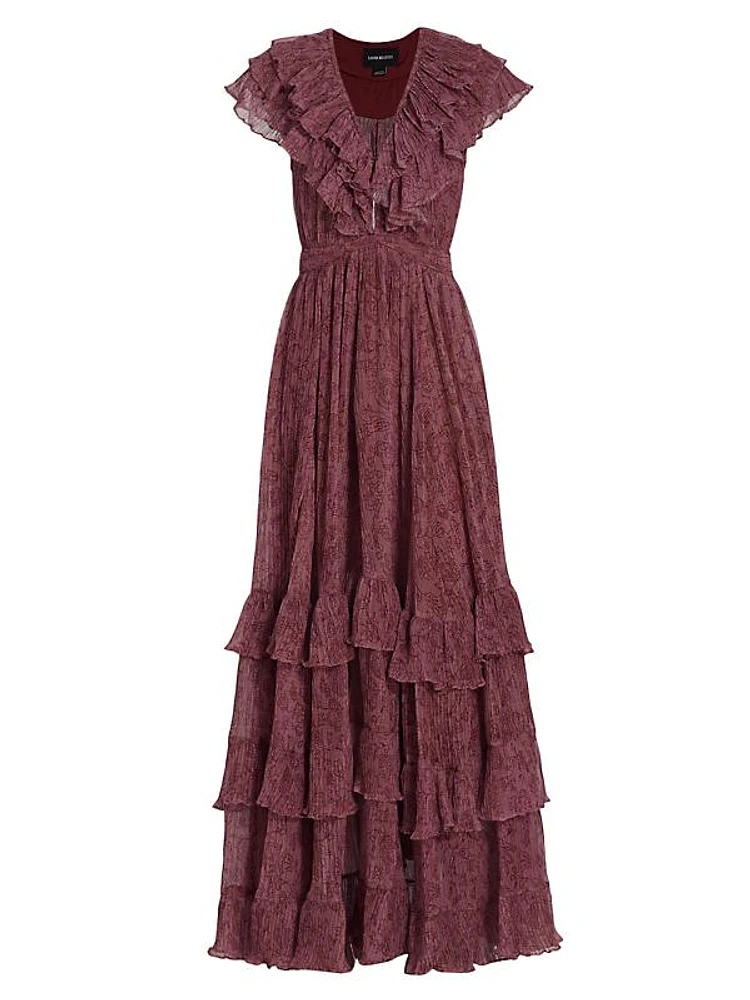 Infinity Chiffon Ruffled Maxi Dress