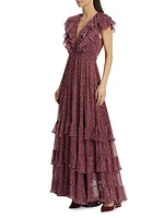 Infinity Chiffon Ruffled Maxi Dress