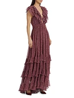 Infinity Chiffon Ruffled Maxi Dress