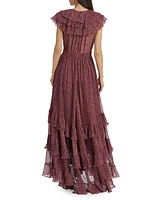 Infinity Chiffon Ruffled Maxi Dress