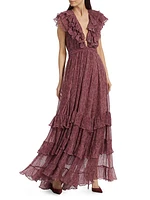 Infinity Chiffon Ruffled Maxi Dress