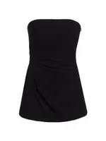 Draped Strapless Top