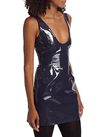 Patent Leather Body-Con Minidress