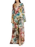 Floral Long-Sleeve Maxi Dress