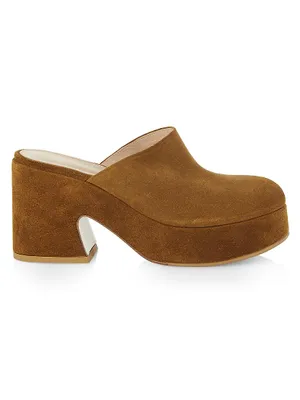 Lyss 55MM Suede Clogs