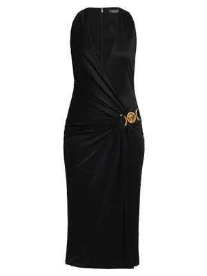 Medusa Icon Cocktail Midi-Dress