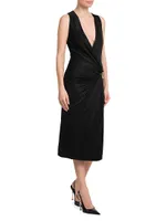 Medusa Icon Cocktail Midi-Dress