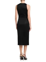 Medusa Icon Cocktail Midi-Dress