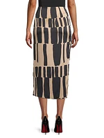 Rustic Chic Geometric Sarong Skirt