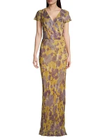 Bernadette Floral Silk Maxi Dress