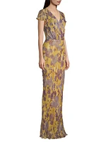 Bernadette Floral Silk Maxi Dress